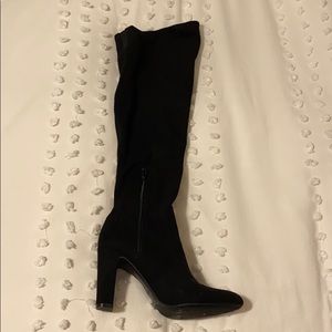 Unisa over the knee black suede boots